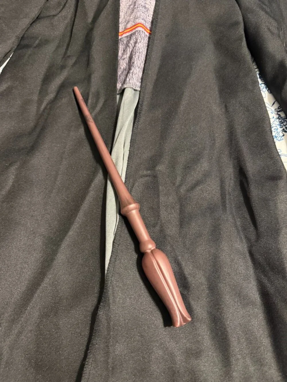 Harry Potter Hermione Granger Costume Robe Dress Wand Set Girls Large (10/12)